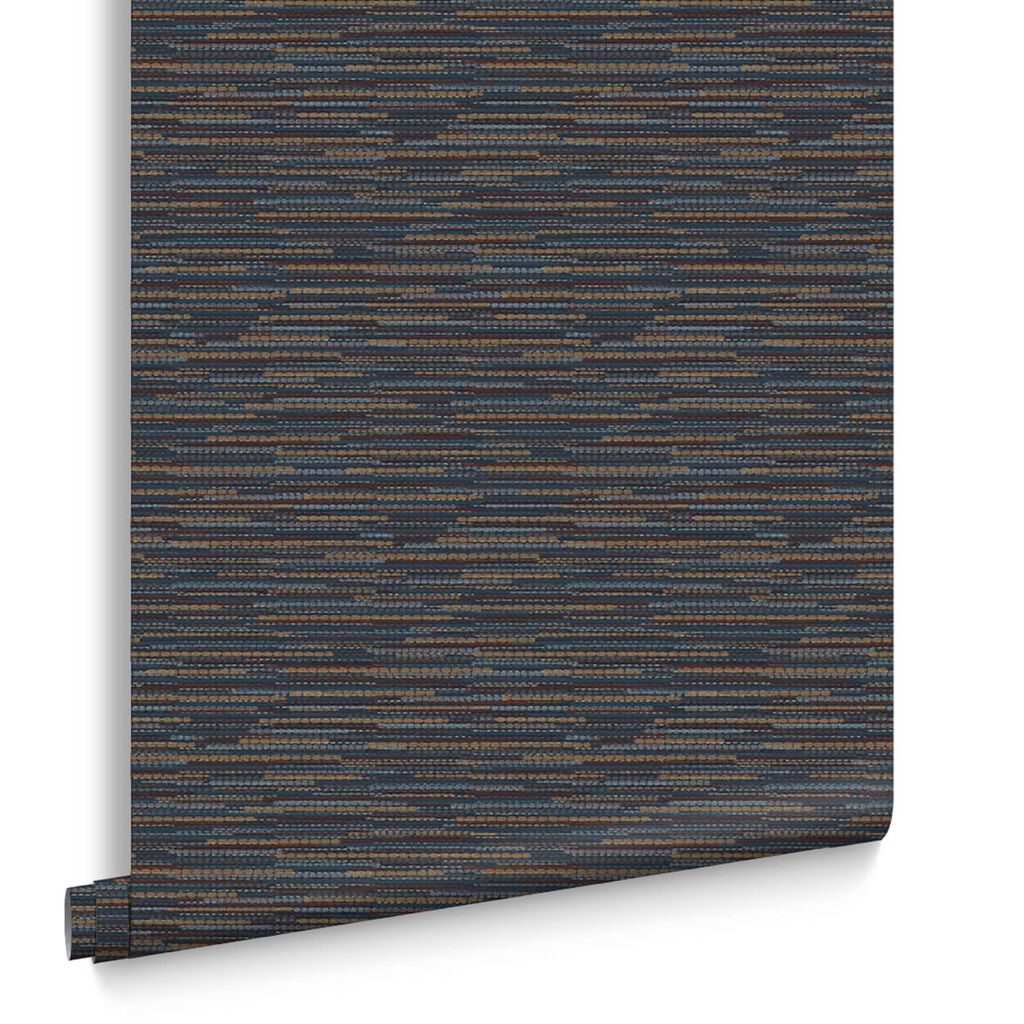 Empress Grasscloth Wallpaper - Navy - Graham & Brown - 120659 - Premier Wallcovering