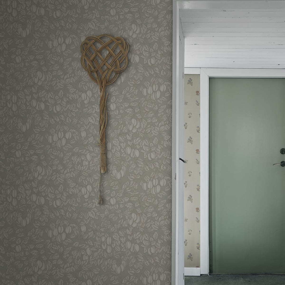 Emrik Wallpaper - Sage Green - Sandberg - 839-18 - Premier Wallcovering