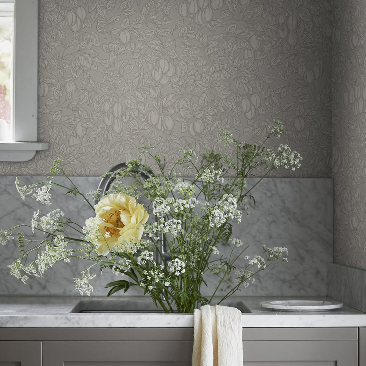 Emrik Wallpaper - Sandstone - Sandberg - 839-31 - Premier Wallcovering