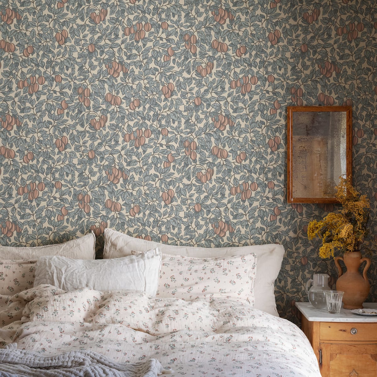 Emrik Wallpaper - Blue - Sandberg - S10467 - Premier Wallcovering