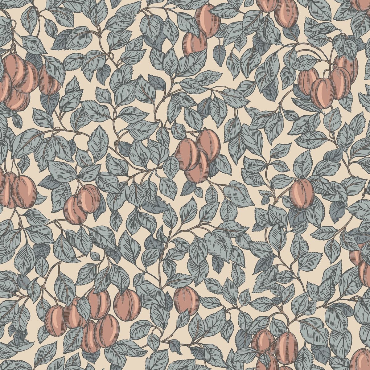 Emrik Wallpaper - Blue - Sandberg - S10467 - Premier Wallcovering