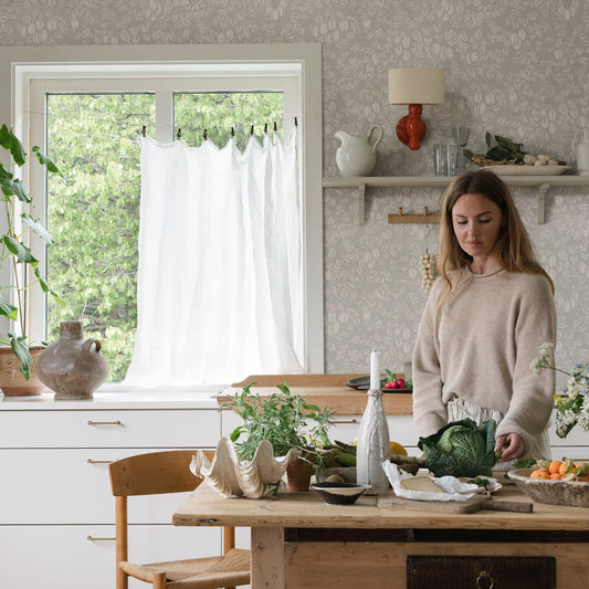 Emrik Wallpaper - Sage Green - Sandberg - 839-18 - Premier Wallcovering