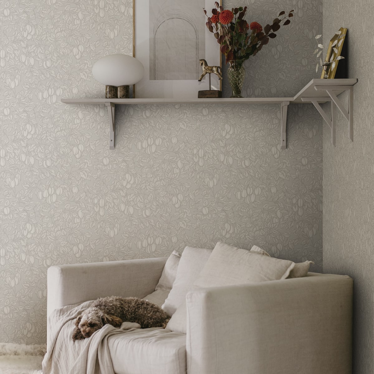 Emrik Wallpaper - Sandstone - Sandberg - 839-31 - Premier Wallcovering