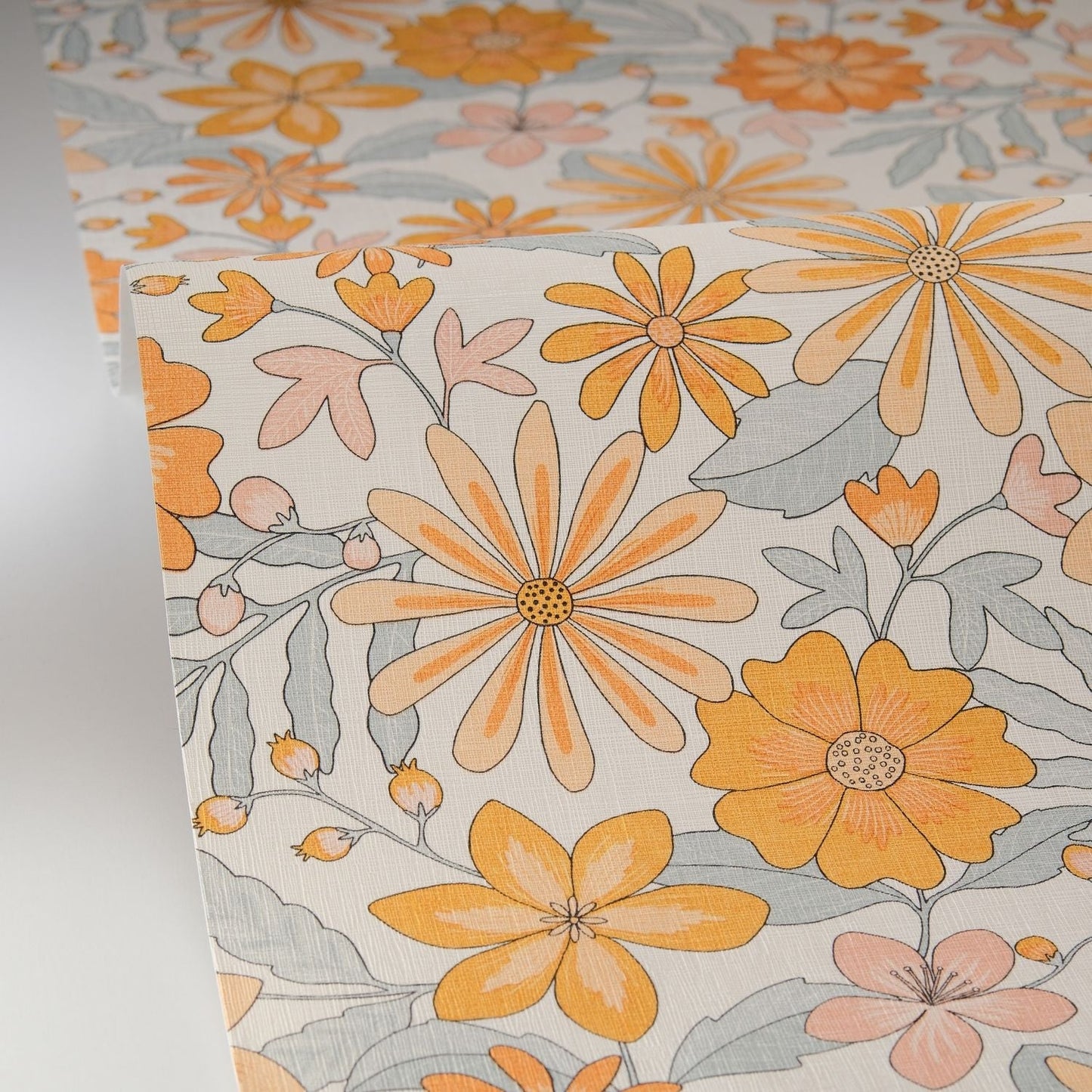 Emy Wallpaper - Orange Bleu - Caselio - 106463065 - Premier Wallcovering