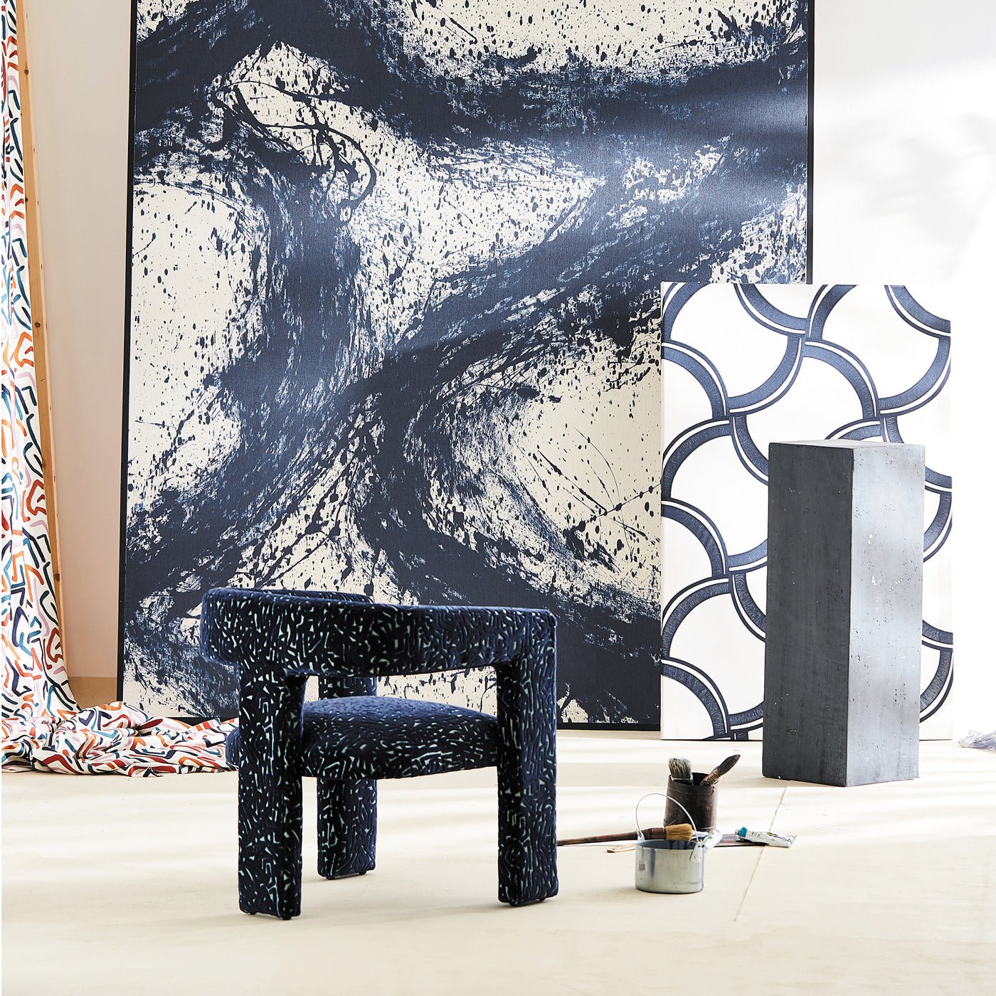 Enigmatic Wallpaper - Japanese Ink/Origami - HQN2112827 - Harlequin - Premier Wallcovering