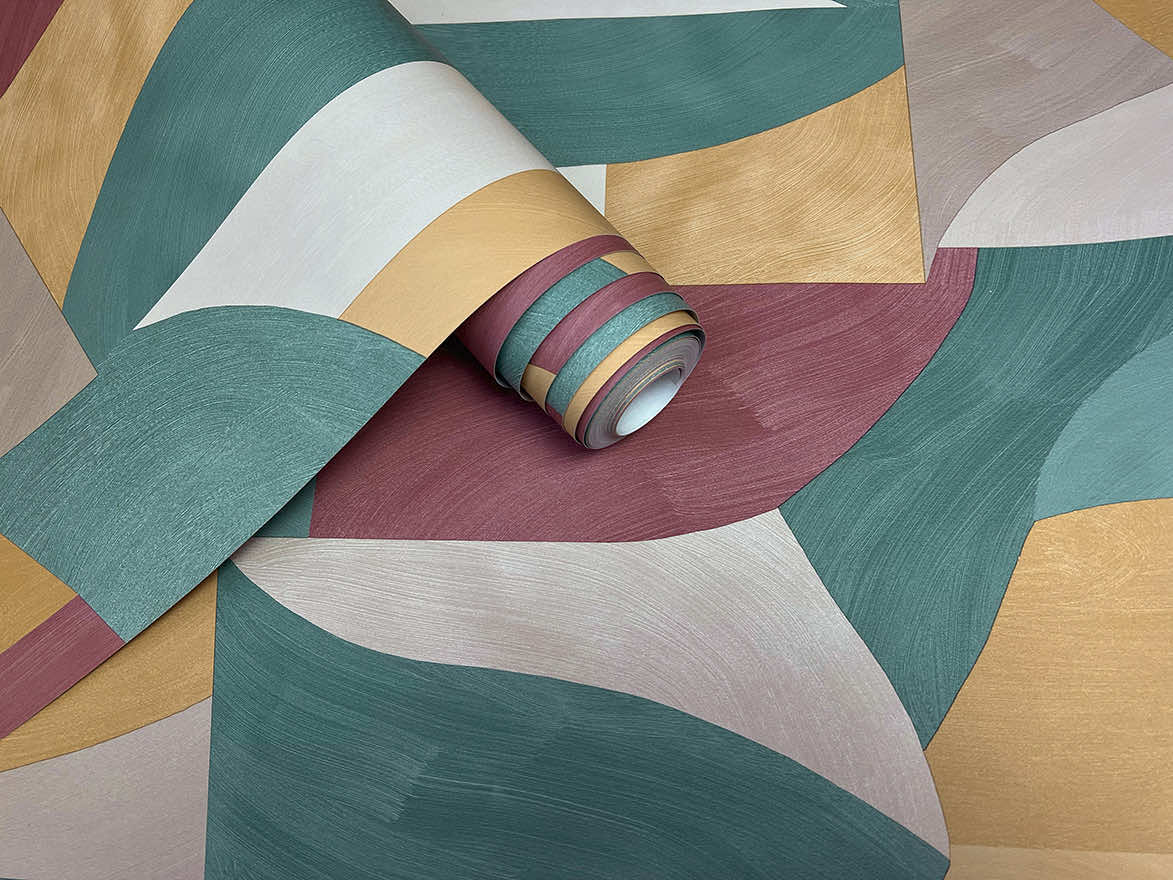 Ennedi Wallpaper - Maroon Ochre - Holden Décor - 91510 - Premier Wallcovering
