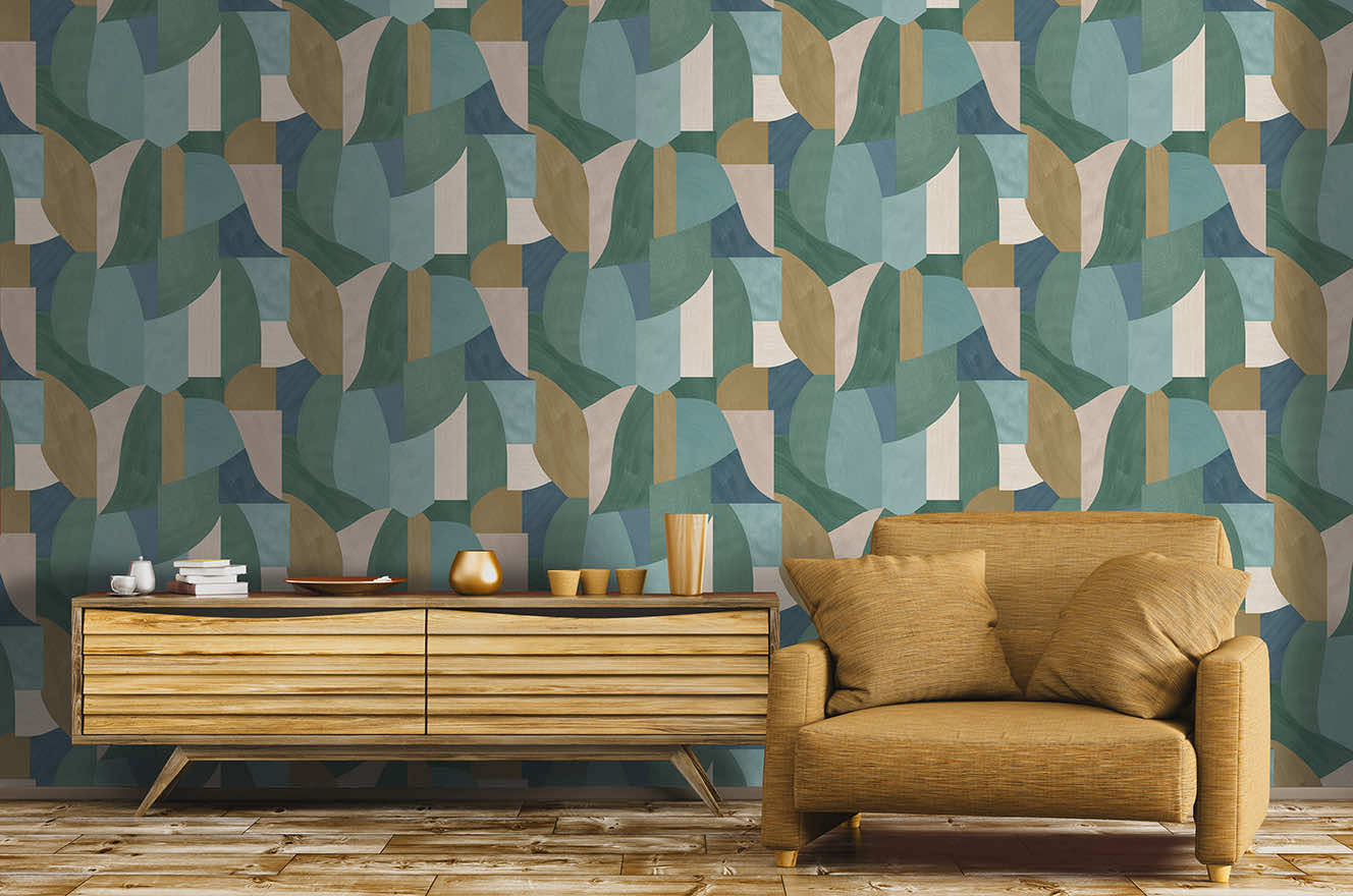 Ennedi Wallpaper - Teal - Holden Décor - 91512 - Premier Wallcovering