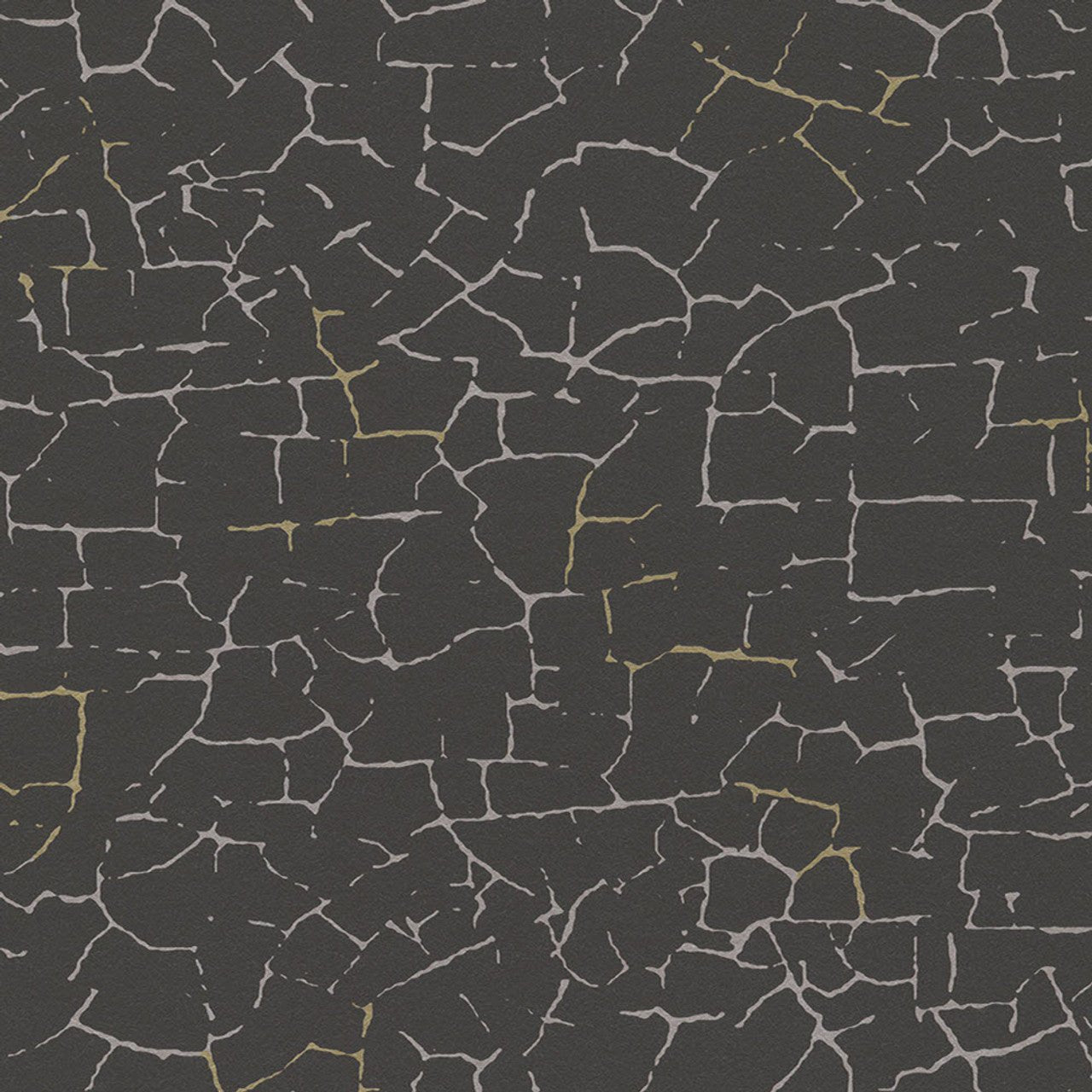 Enso Crackle Effect Wallpaper - Black - Eijffinger - 386562 - Premier Wallcovering