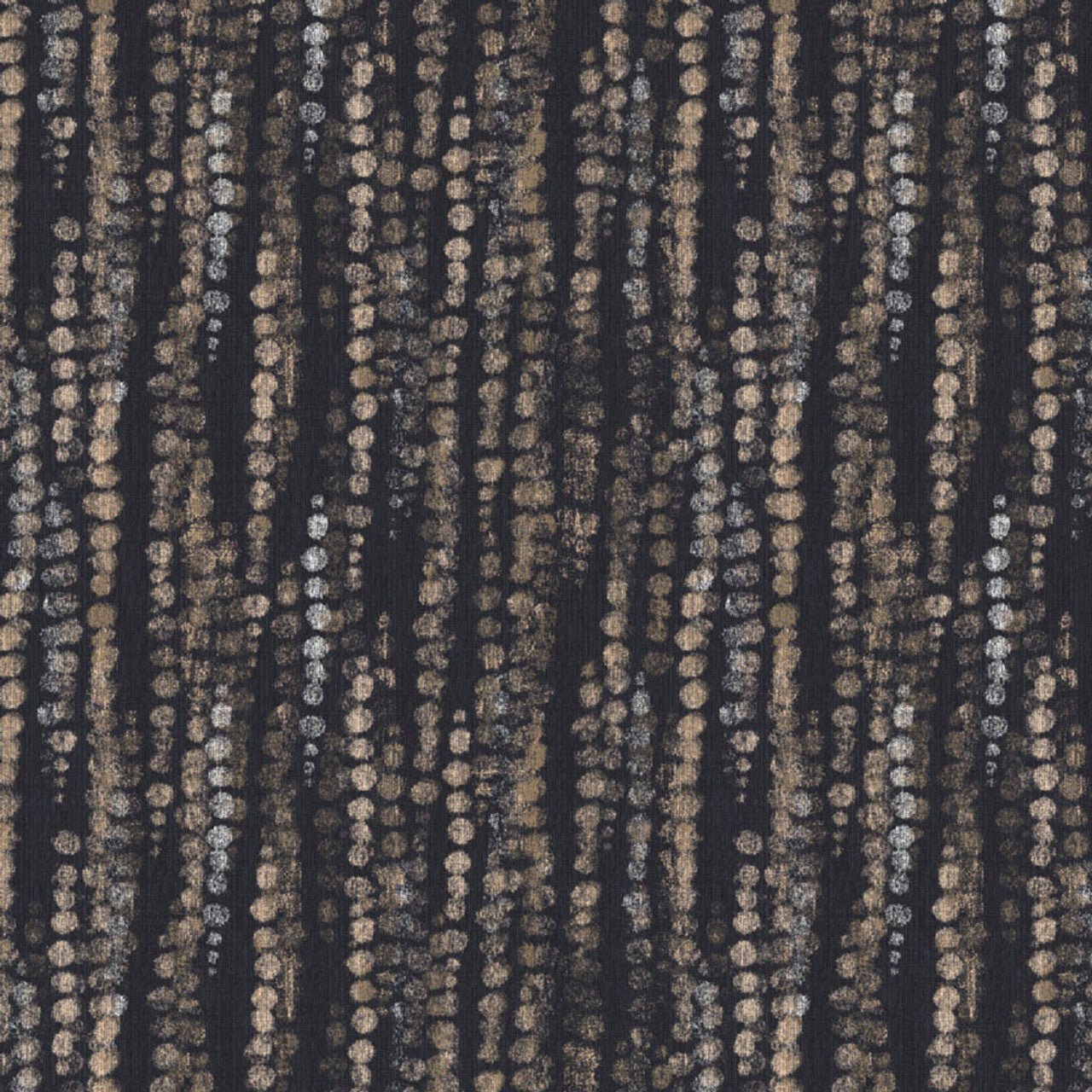 Enso Dots Wallpaper - Black / Gold - Eijffinger - 386572 - Premier Wallcovering