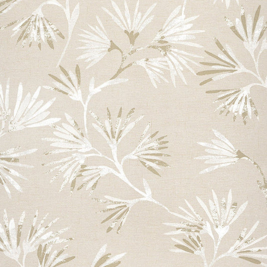 Enso Floral Style Wallpaper - Beige - Eijffinger - 386540 - Premier Wallcovering