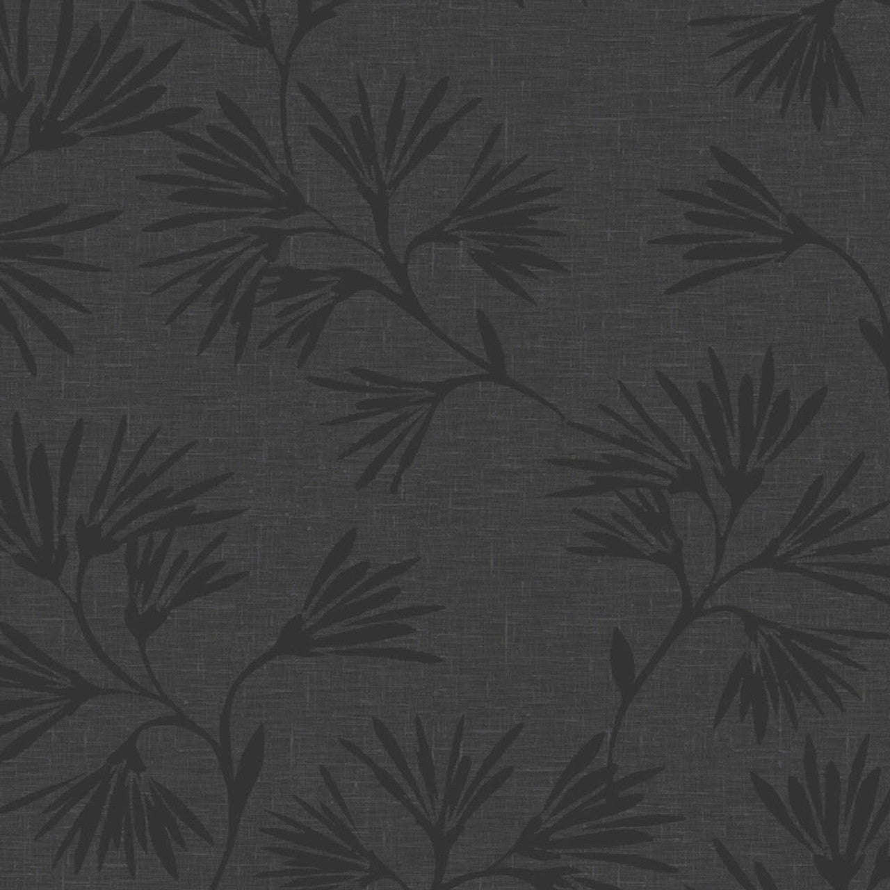 Enso Floral Style Wallpaper - Black - Eijffinger - 386551 - Premier Wallcovering