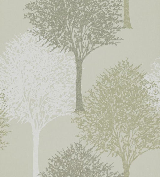 Entice Wallpaper - Silver Sparkle Putty & White - HMOM110096 - Harlequin - Premier Wallcovering