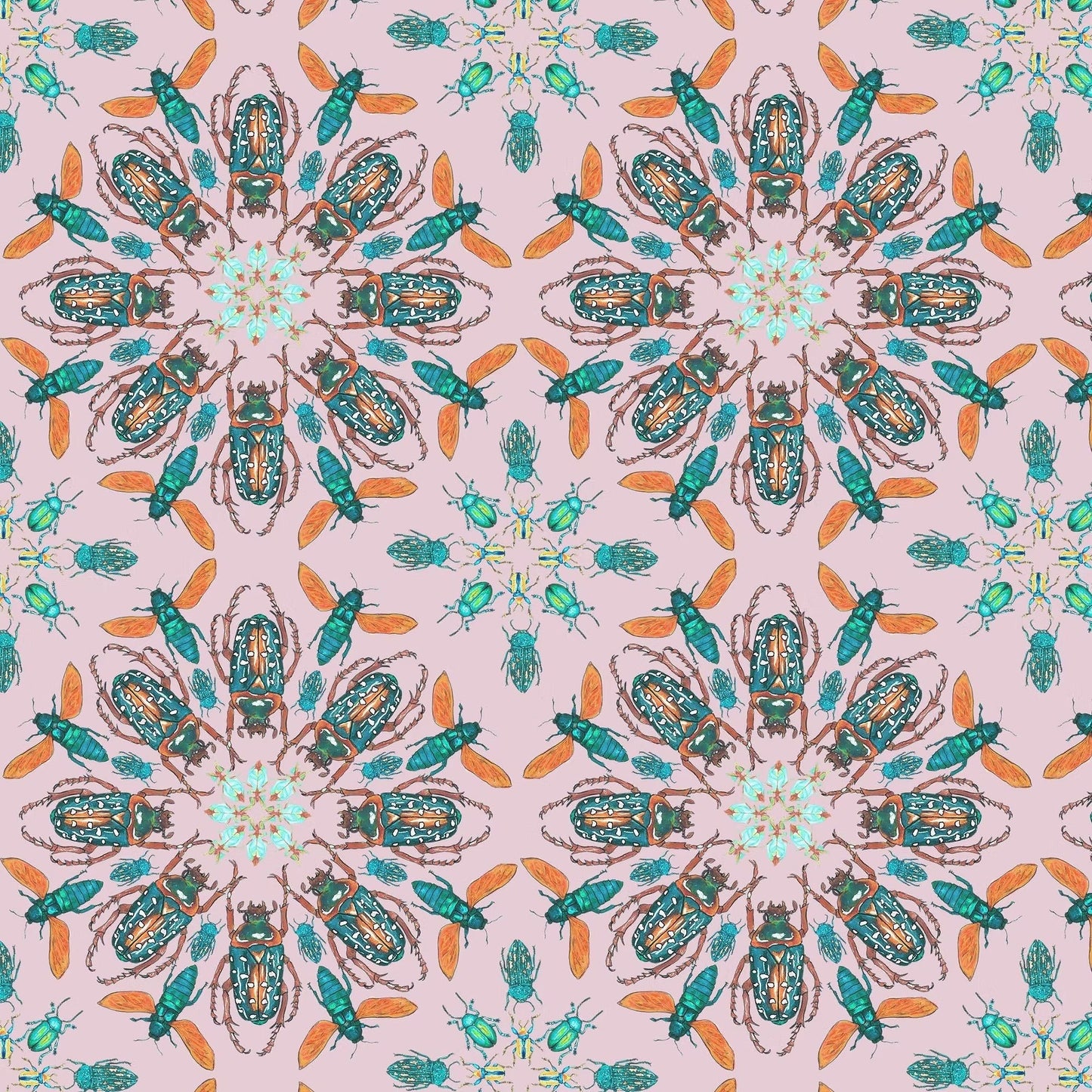 Entomologist Wallpaper - Blush - Fraiche - WP14003 - Premier Wallcovering