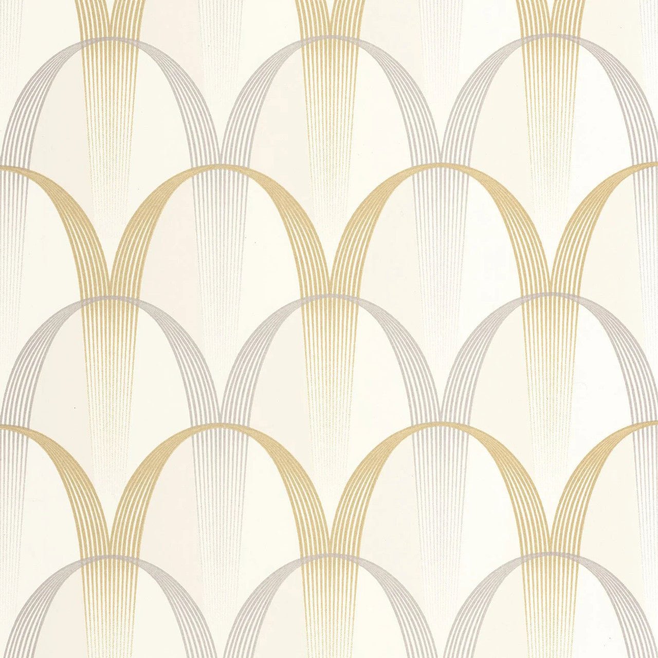 Entree Des Artistes Annees Folles Wallpaper - Blanc Calcaire / Gris - Casadeco - 201041921 - Premier Wallcovering