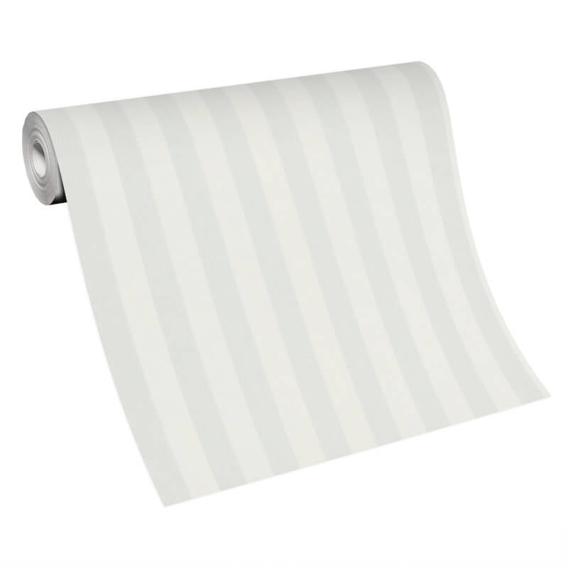 Entree Stripe Metallic Wallpaper - Grey - Erismann - 10290 - 31 - Premier Wallcovering