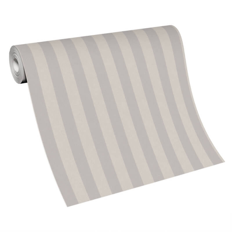 Entree Stripe Metallic Wallpaper - Taupe - Erismann - 10290 - 37 - Premier Wallcovering
