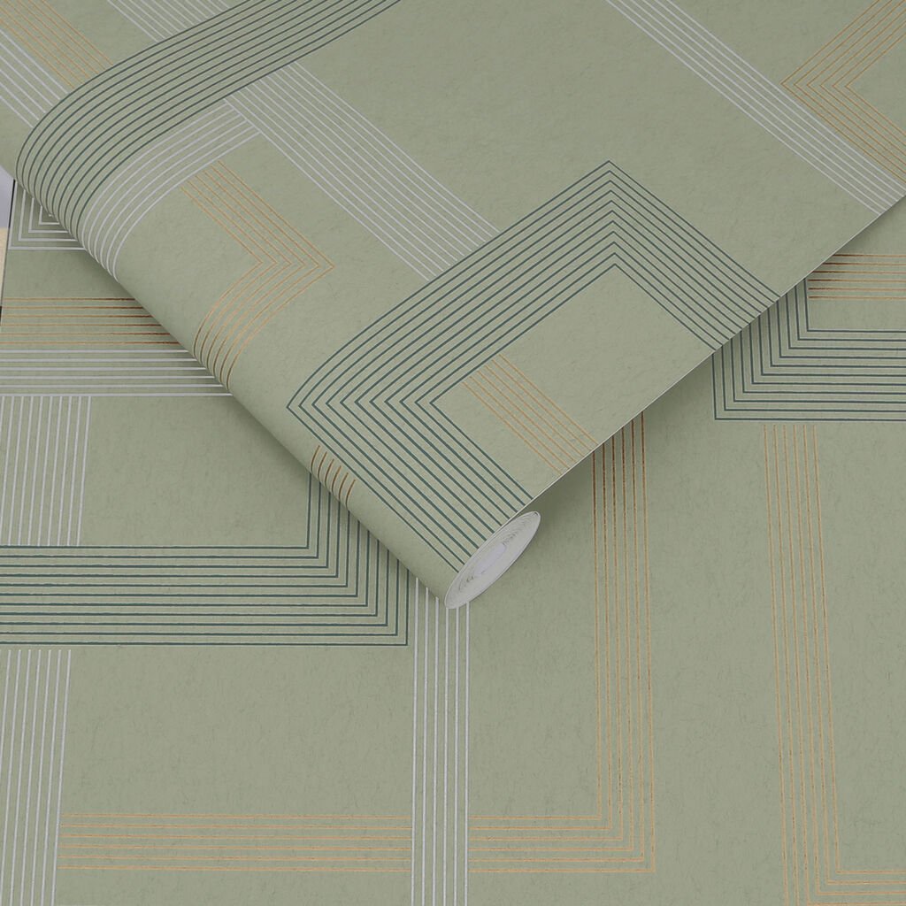 Entwine Wallpaper - Sage - Graham & Brown - 119685 - Premier Wallcovering