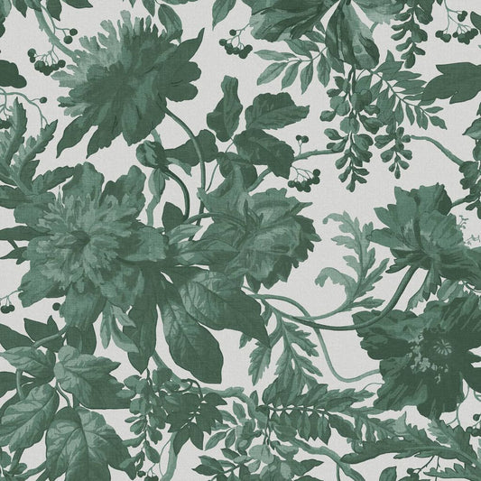 Enzia Wallpaper - Green - Graham & Brown - 120622 - Premier Wallcovering