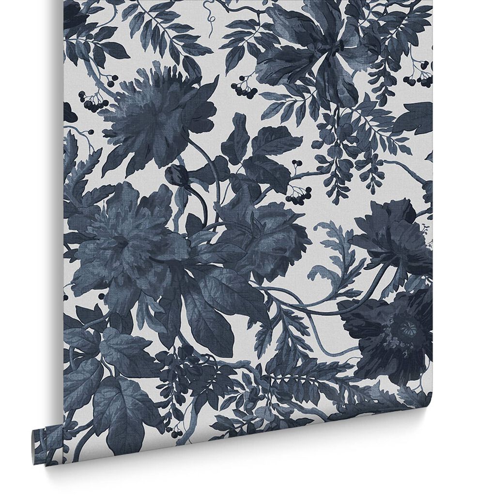 Enzia Wallpaper - Ink - Graham & Brown - 120623 - Premier Wallcovering
