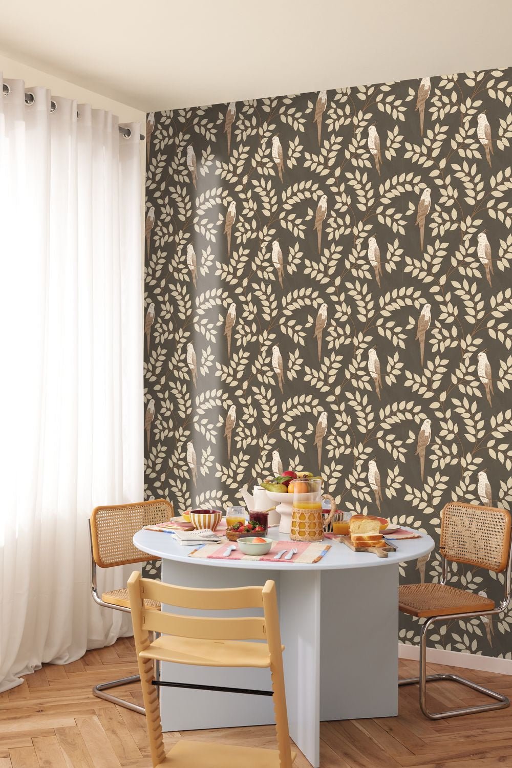 Equateur Wallpaper - Noir Sepia - Caselio - 106529023 - Premier Wallcovering