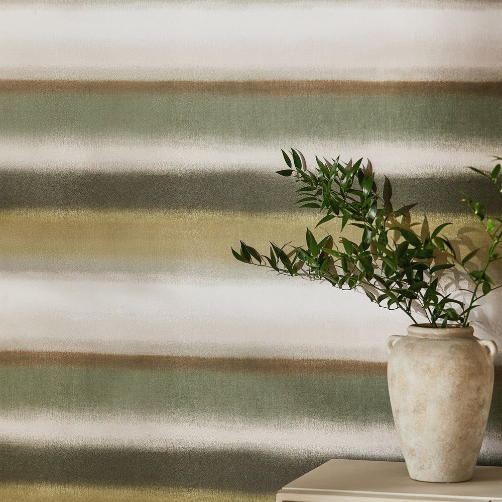 Equinox Stripe Wallpaper - Green - Next - 125004 - Premier Wallcovering