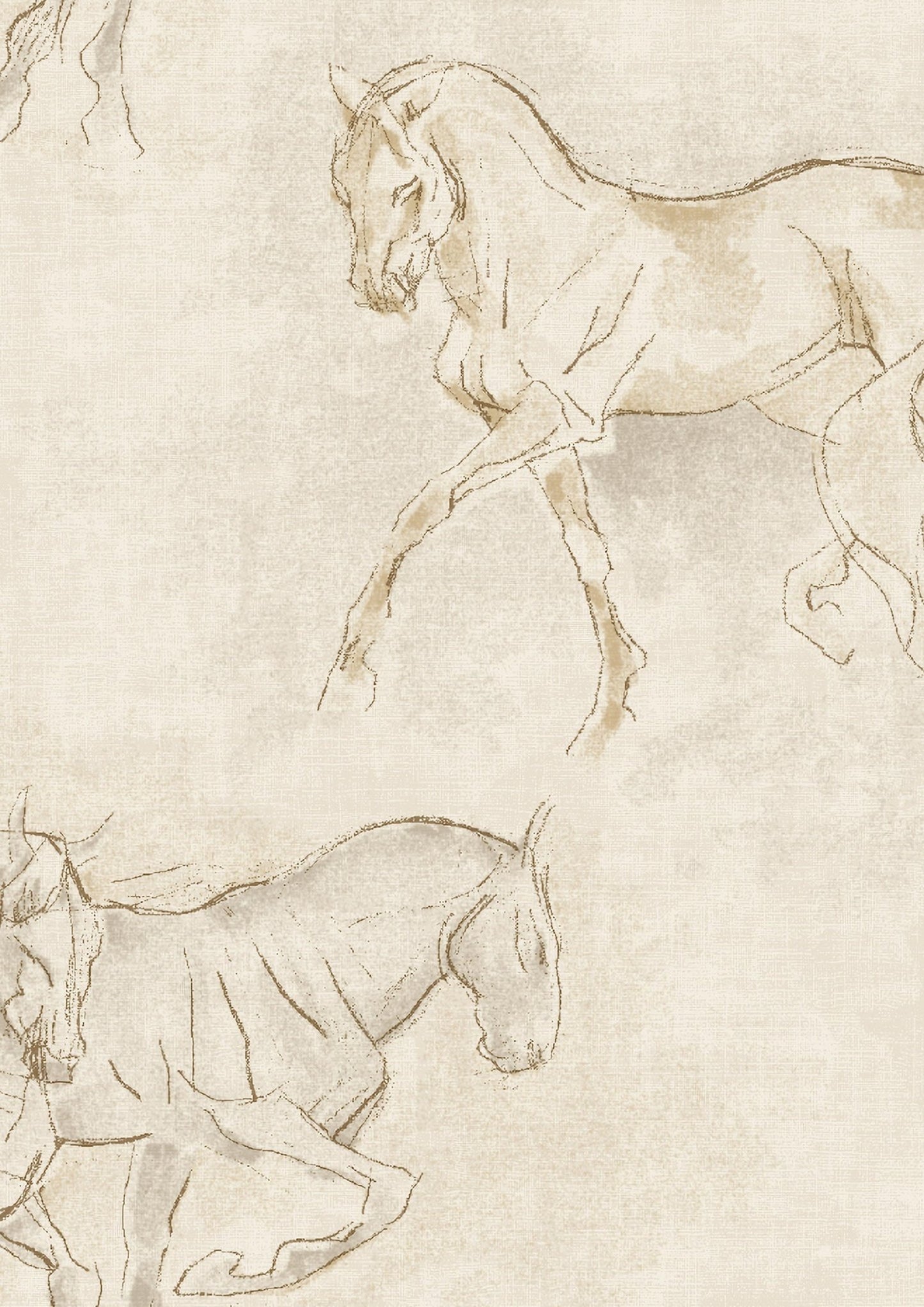 Lewis & Wood - Equus - Beige - Premier Wallcovering