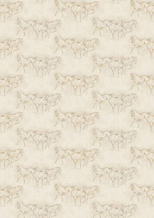 Lewis & Wood - Equus - Beige - Premier Wallcovering