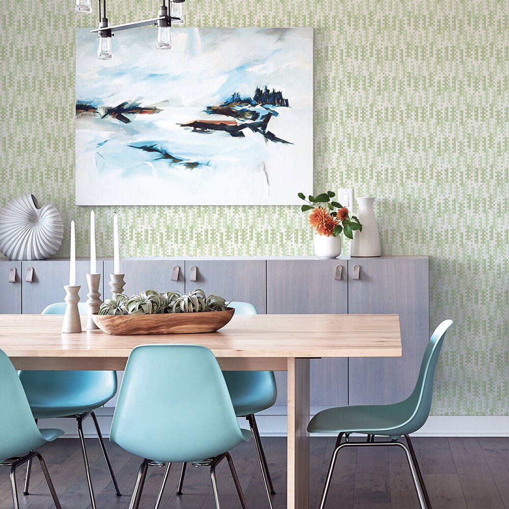 Erik Wallpaper - Green - A Street Prints - FD26506 - Premier Wallcovering