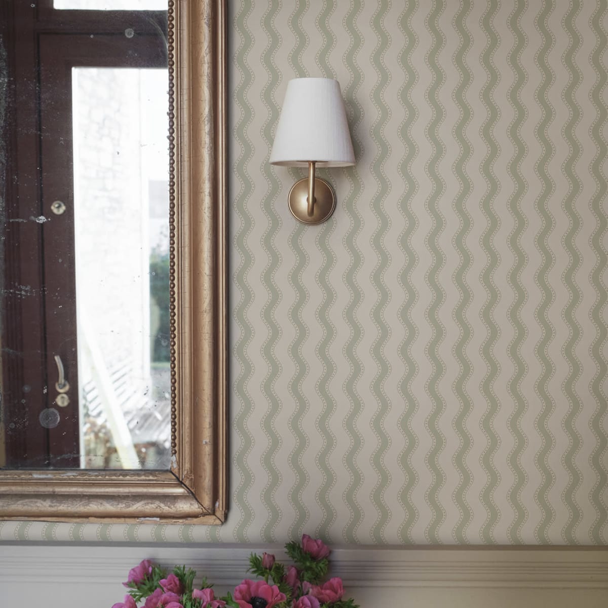 Erik Wallpaper - Spring Green - Sandberg - S10473 - Premier Wallcovering