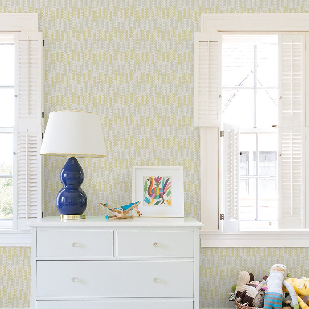 Erik Wallpaper - Yellow - A Street Prints - FD26507 - Premier Wallcovering