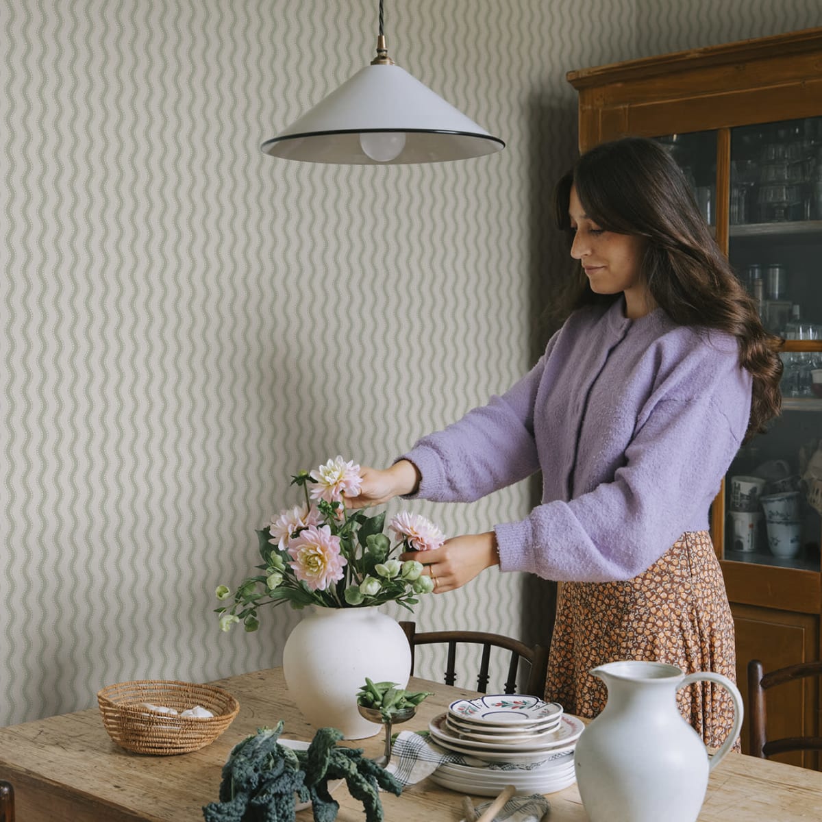 Erik Wallpaper - Spring Green - Sandberg - S10473 - Premier Wallcovering