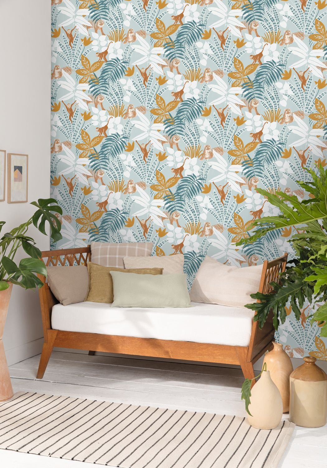 Escapade Aventure Wallpaper - Bleu Jaune - Caselio - 102316226 - Premier Wallcovering