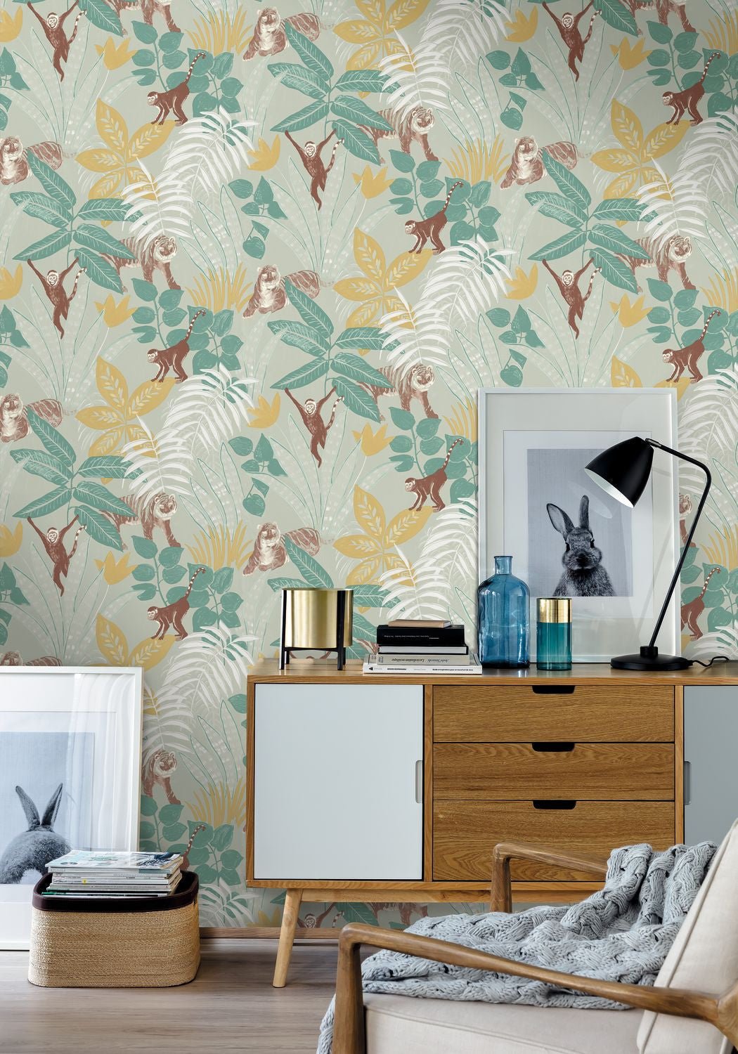 Escapade Aventure Wallpaper - Vert D'eau - Caselio - 102317712 - Premier Wallcovering