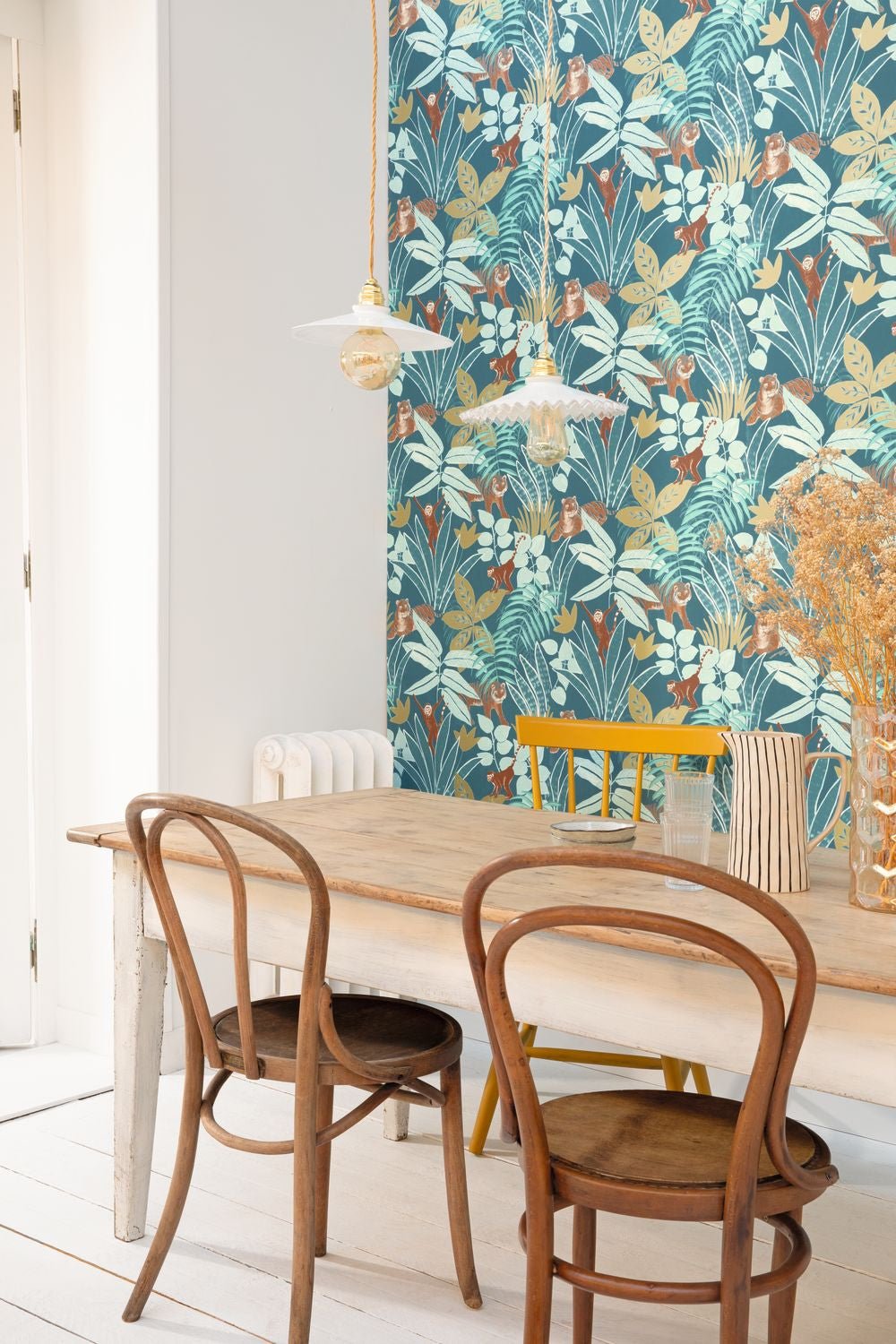 Escapade Aventure Wallpaper - Bleu Nuit Dore - Caselio - 102316638 - Premier Wallcovering