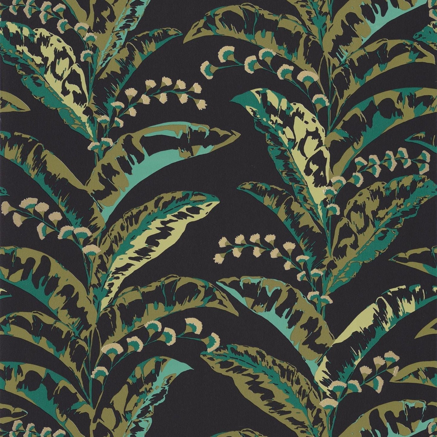 Escapade Epopee Wallpaper - Noir Vert Kaki - Caselio - 102339752 - Premier Wallcovering