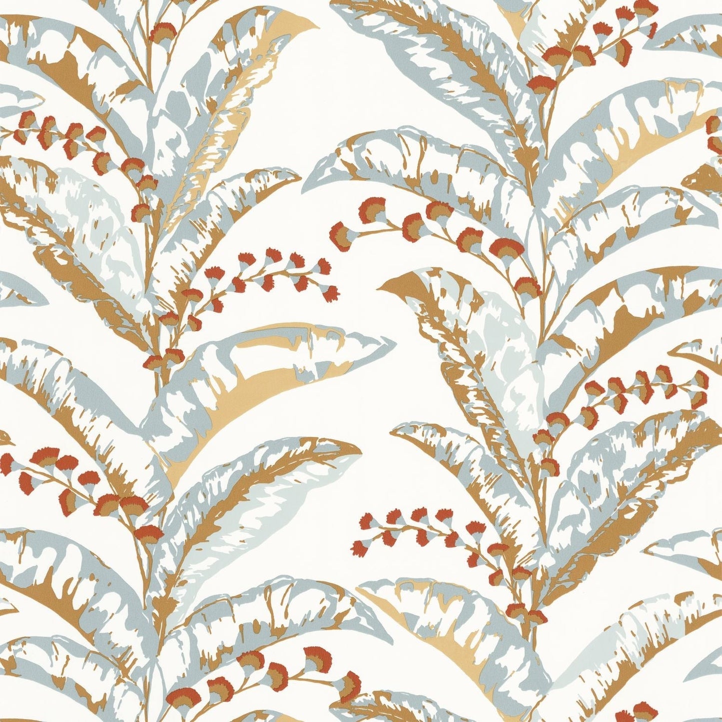 Escapade Epopee Wallpaper - Jaune Bleu Orange - Caselio - 102332600 - Premier Wallcovering