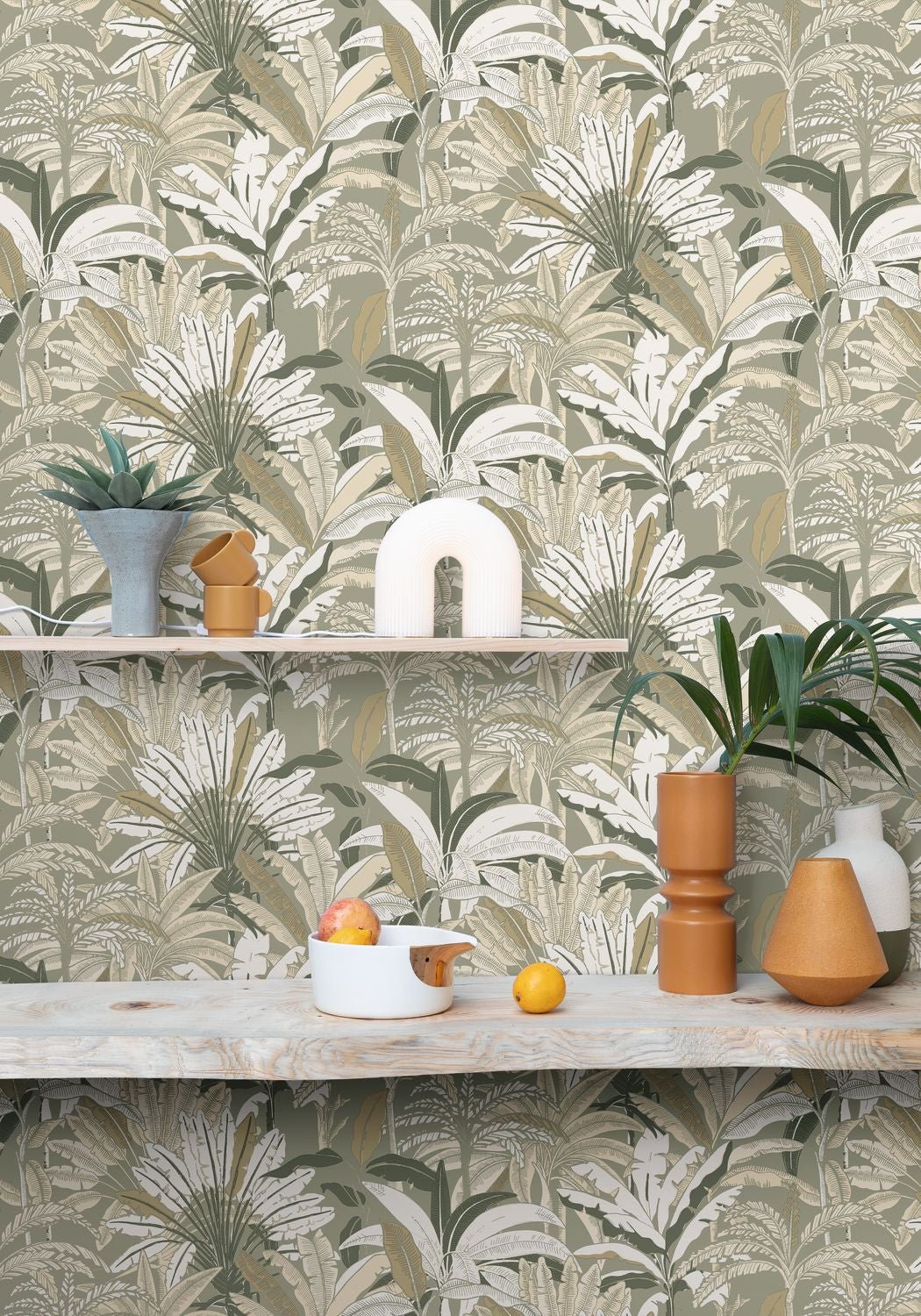 Escapade Evasion Wallpaper - Kaki Beige  - Caselio - 102307128 - Premier Wallcovering