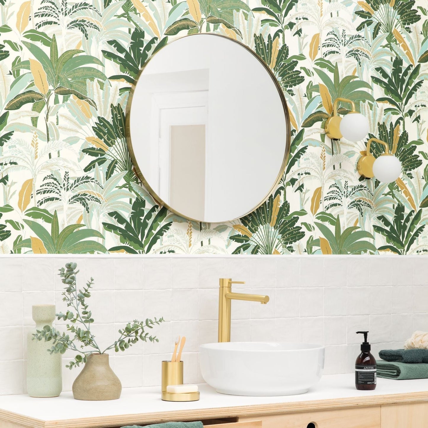 Escapade Evasion Wallpaper - Vert D'eau - Caselio - 102307773 - Premier Wallcovering