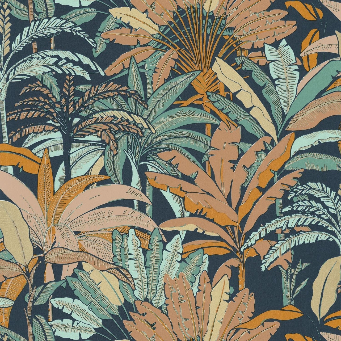 Escapade Evasion Wallpaper - Bleu Ocre  - Caselio - 102306216 - Premier Wallcovering