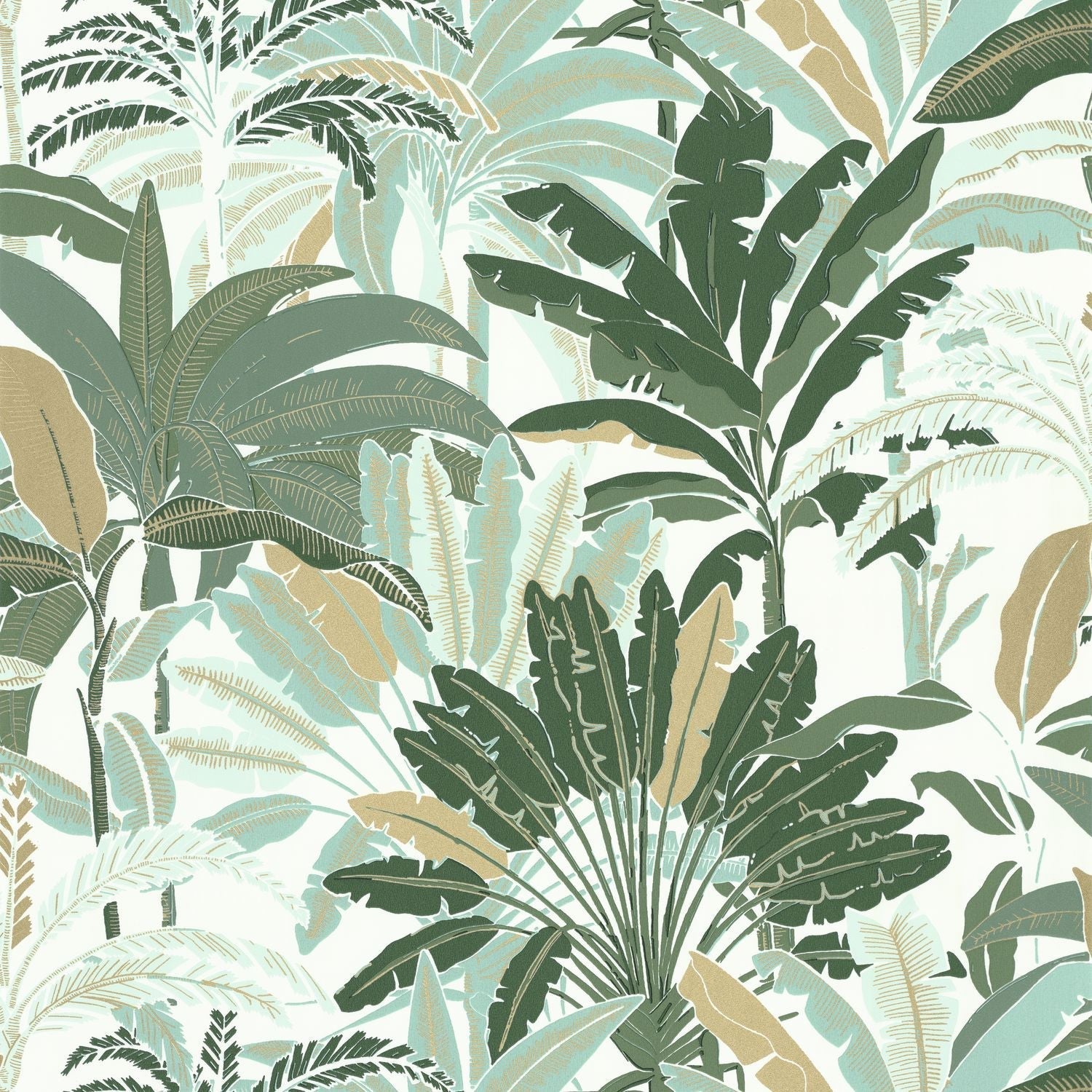 Escapade Evasion Wallpaper - Vert D'eau - Caselio - 102307773 - Premier Wallcovering