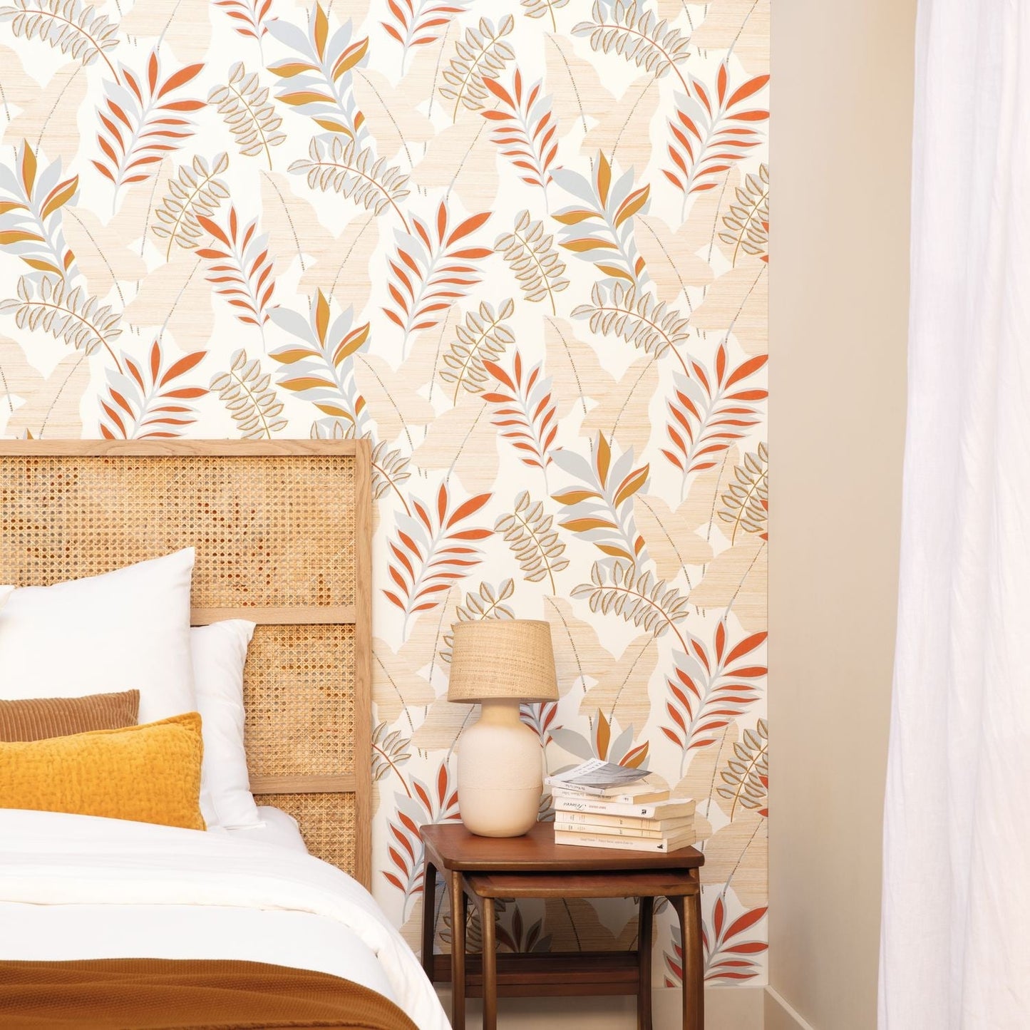 Escapade Voyage Wallpaper - Jaune Bleu Ocre - Caselio - 102322606 - Premier Wallcovering