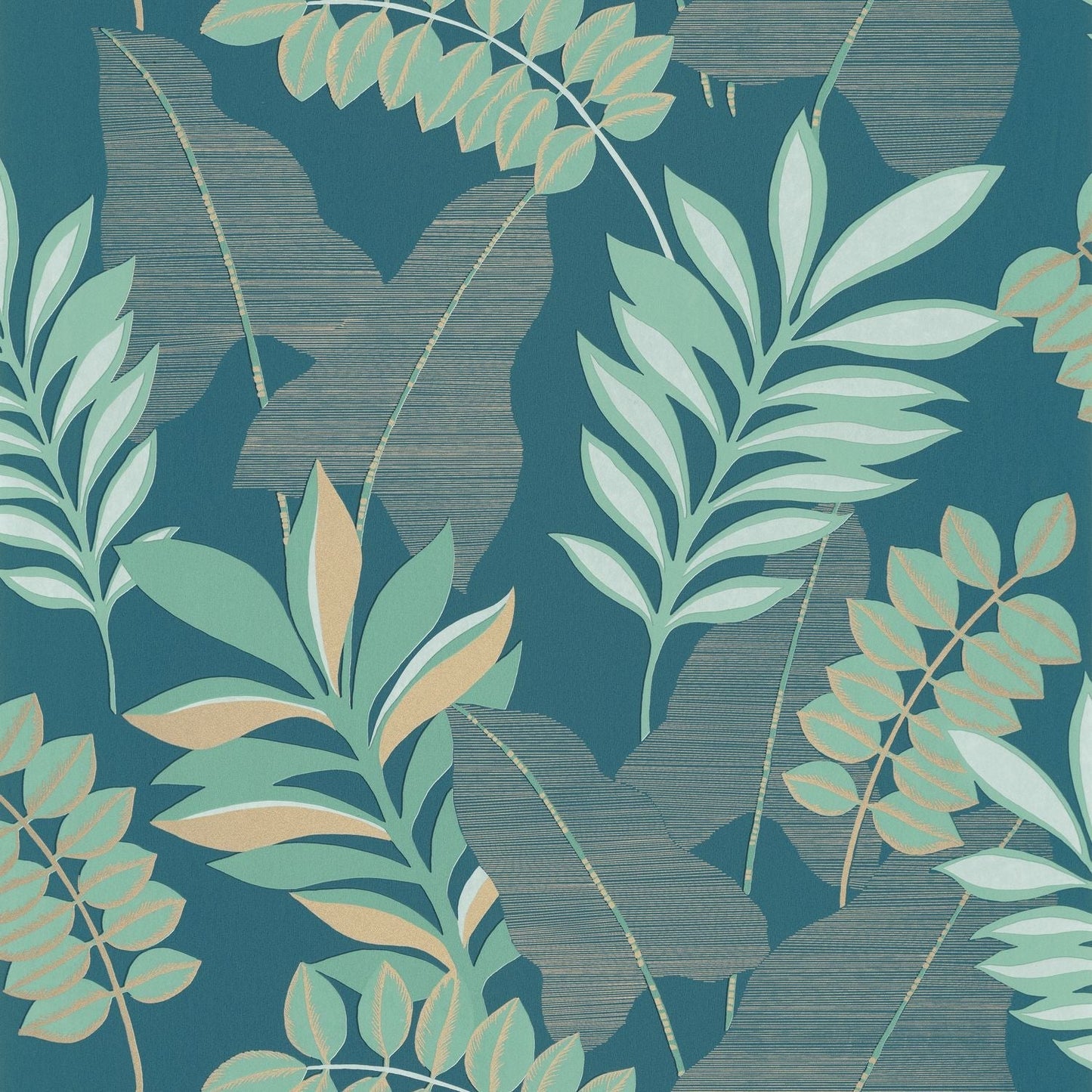 Escapade Voyage Wallpaper - Bleu Nuit  - Caselio - 102326618 - Premier Wallcovering