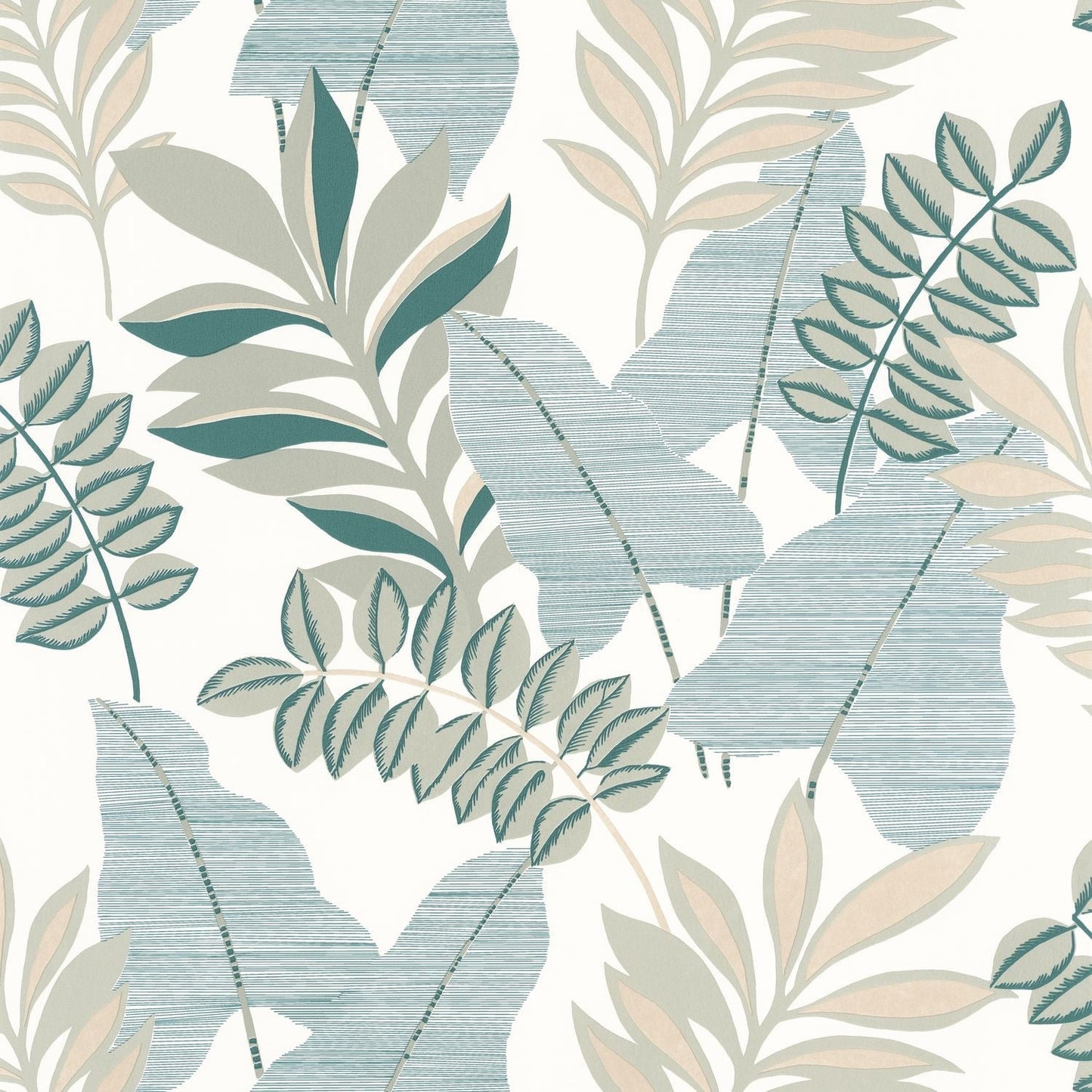 Escapade Voyage Wallpaper - Vert D'eau - Caselio - 102327022 - Premier Wallcovering