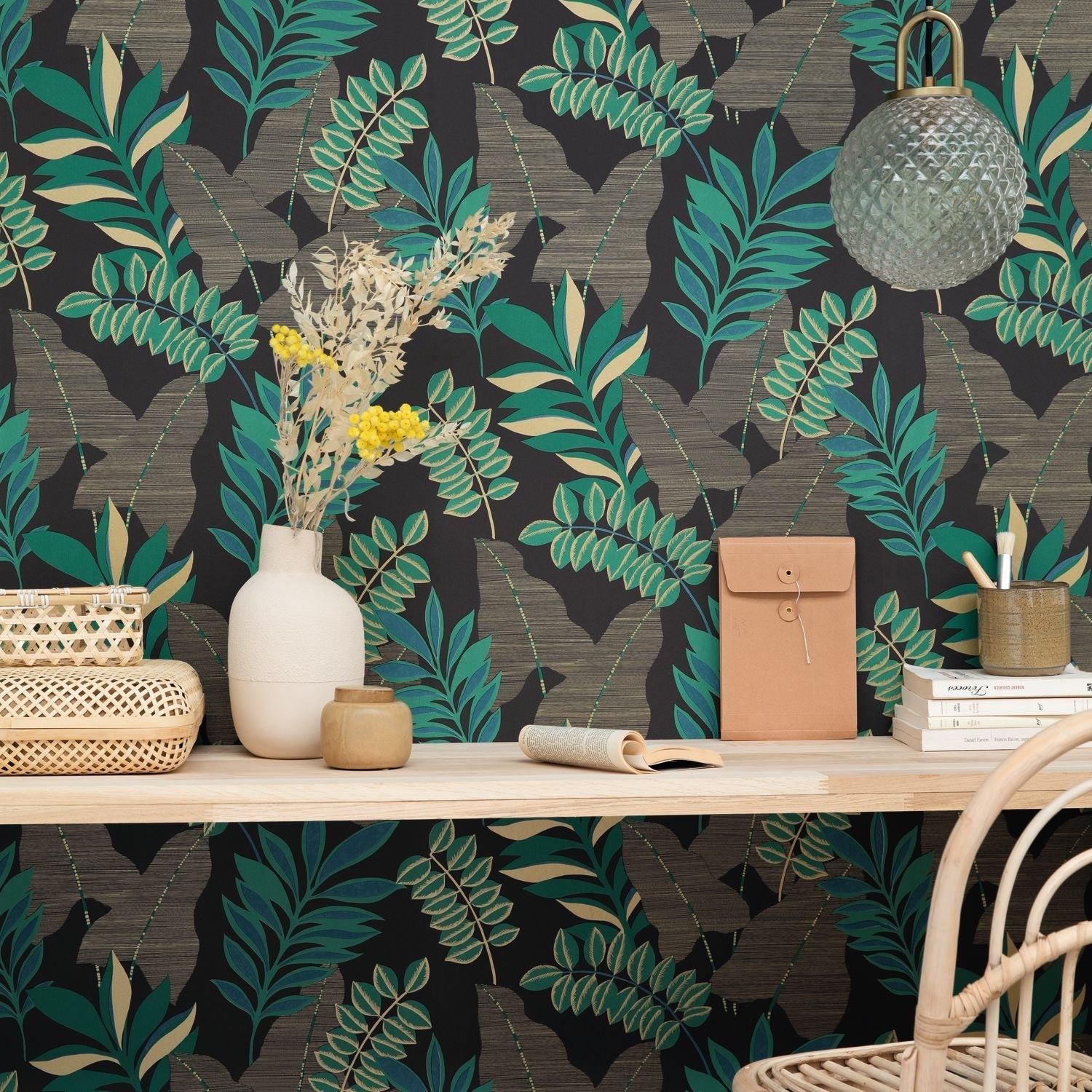 Escapade Voyage Wallpaper - Noir  - Caselio - 102329779 - Premier Wallcovering