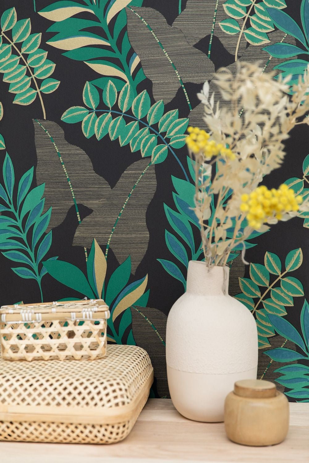 Escapade Voyage Wallpaper - Noir  - Caselio - 102329779 - Premier Wallcovering