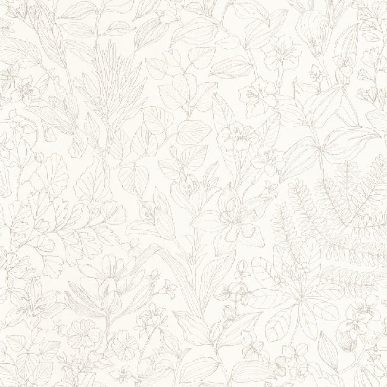 Esquisse Gardens Wallpaper - Beige Lin - Casadeco - 87591056 - Premier Wallcovering