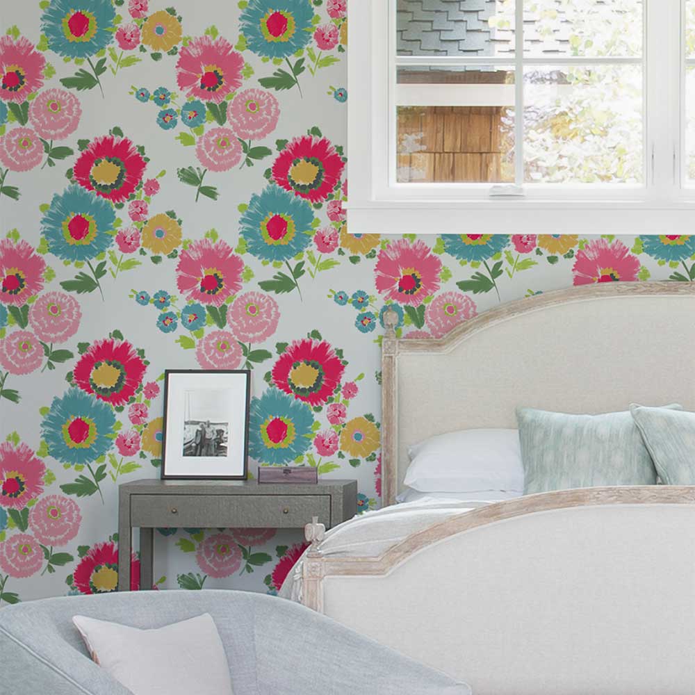 Essie Wallpaper - Pink - A Street Prints - FD26326 - Premier Wallcovering