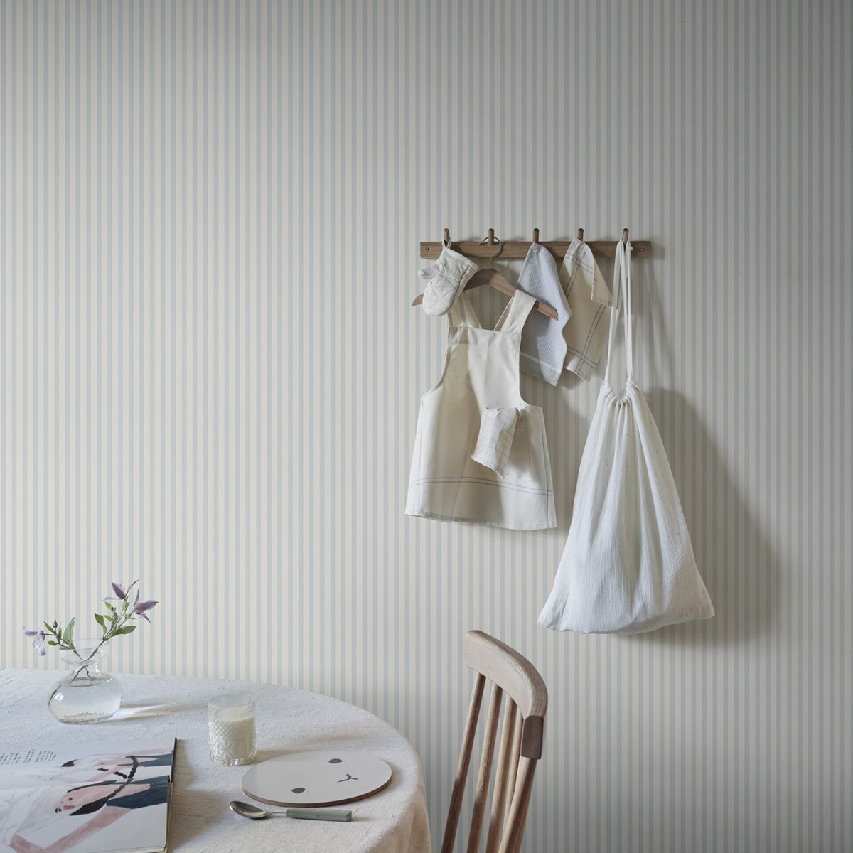 Estelle Wallpaper - Light Blue - Sandberg - S10627 - Premier Wallcovering