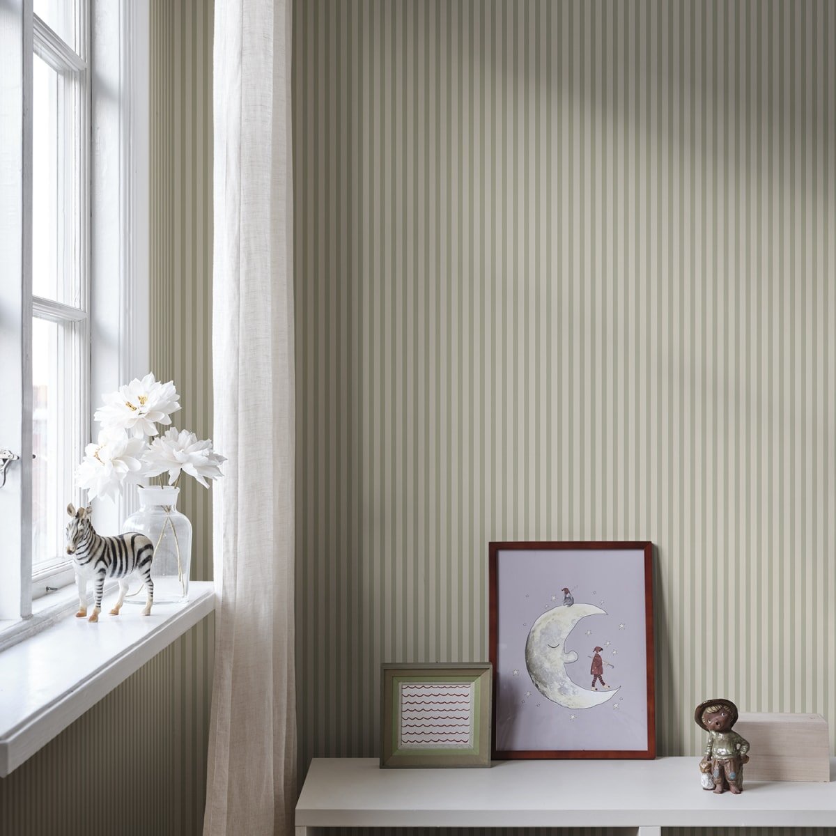 Estelle Wallpaper - Light Green - Sandberg - S10628 - Premier Wallcovering