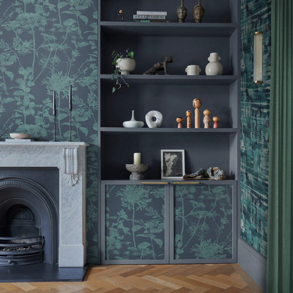 Esther Wallpaper - Teal - Graham & Brown - 121429 - Premier Wallcovering